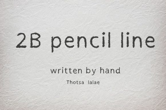 2B Pencil Line: A Font with Authentic Handwritten Charm