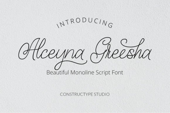 Alceyna Greesha: Elegant Handwritten Font for Creative Projects