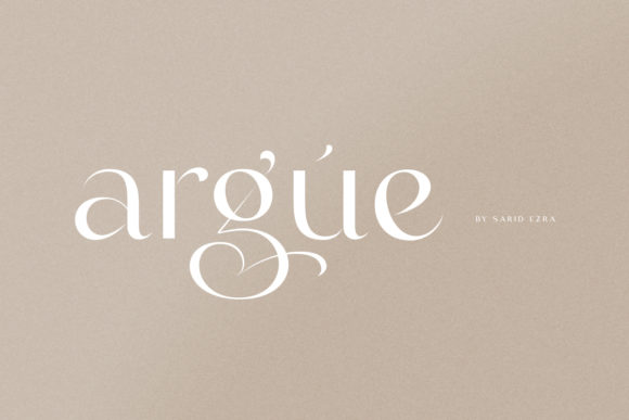 Argue: A Display Font That Elevates Creative Projects