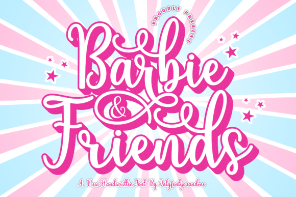Barbie and Friends: A Charming Handwritten Typeface
