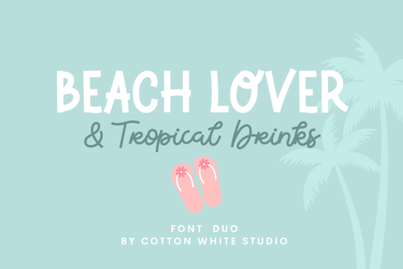 Beach Lover Tropical Drinks Duo: Perfect for Whimsical Designs
