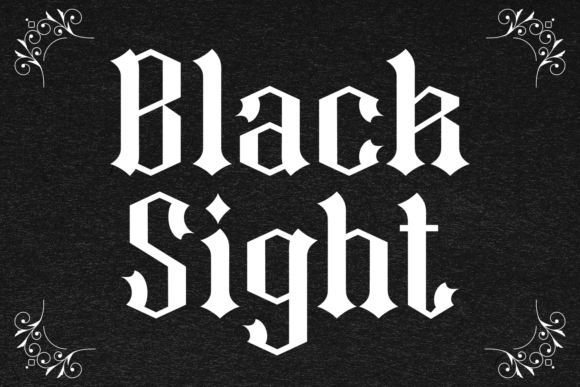 Black Sight: A Bold Gothic Typeface for Strong Designs