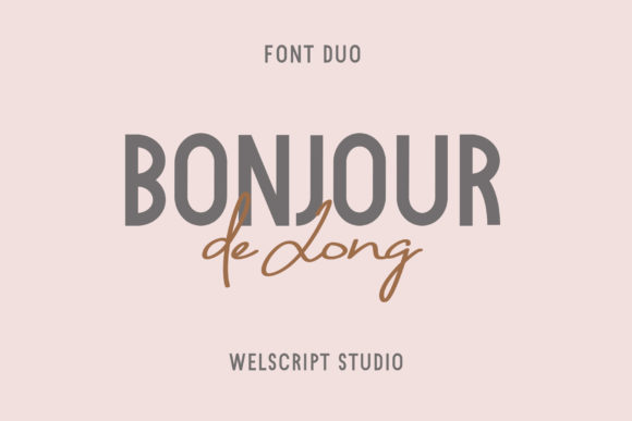 Bonjour De Jong: The Modern Duo Font for Elegant Design
