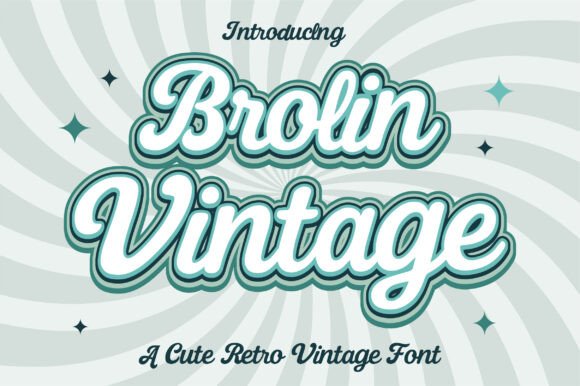 Brolin Vintage: A Cute Retro Font for Modern Designs