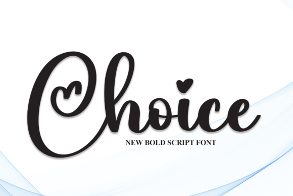 Choice: A Heart-Connected Font for Creative Projects