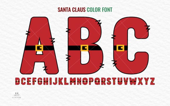 Christmas Santa Font: A Festive Display Typeface for Holiday Projects