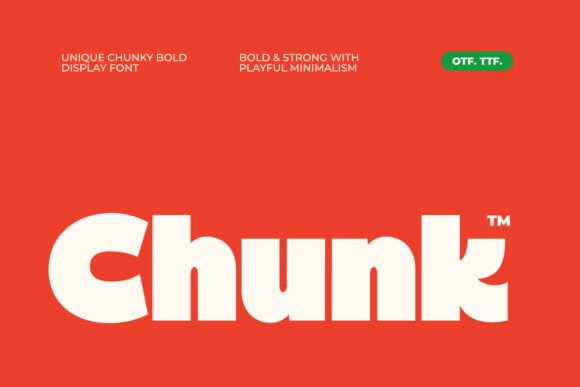 Chunk: The Bold Typeface for Modern Creative Projects