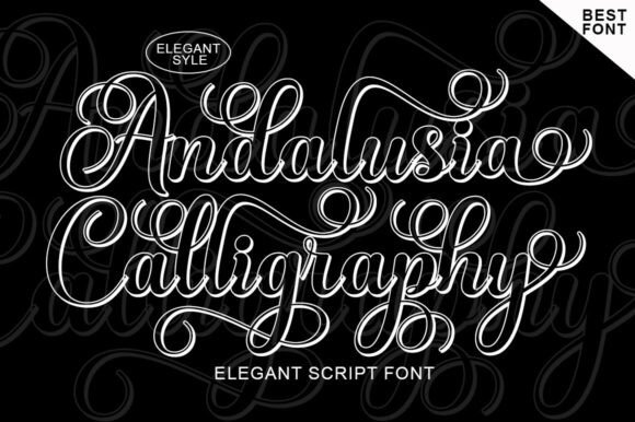 Discover Andalusia Calligraphy: A Font for Unique Designs