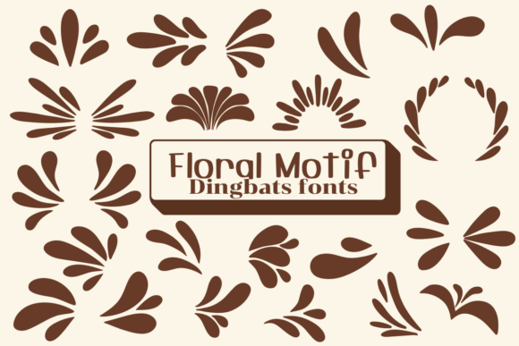 Floral Motif: A Dingbat Font for Elegant Design Accents