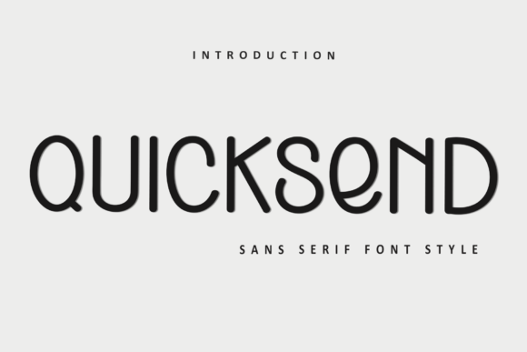 Quicksend: A Festive Typeface for Holiday Magic
