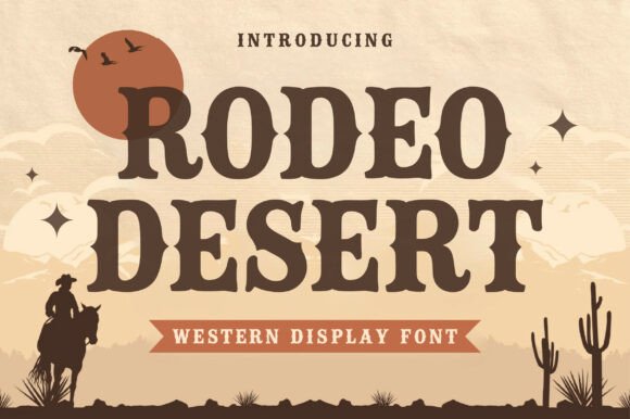 Rodeo Desert: Authentic Western Font for Bold Designs