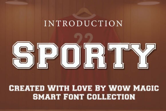 Sporty: A Bold Athletic Display Font for Dynamic Designs