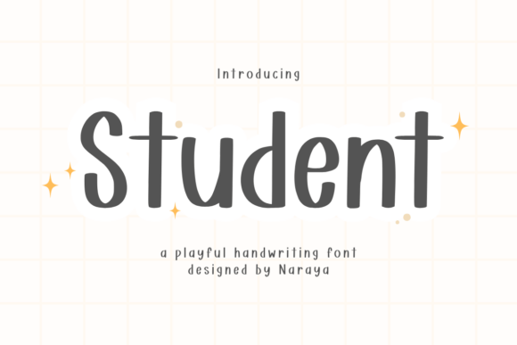 Student: A Playful Handwriting Font for Joyful Designs