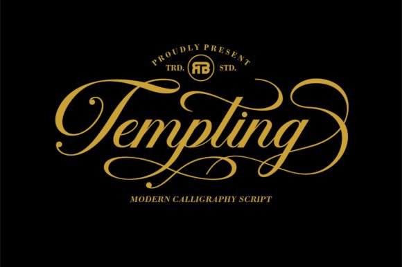 Tempting: A Dazzling Script Font for Creative Projects