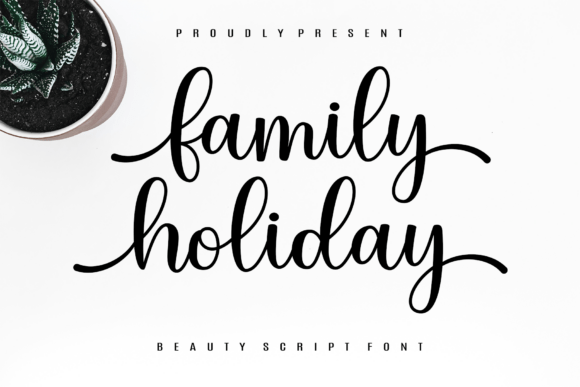 The Family Holiday Script Font: A Visual Masterpiece
