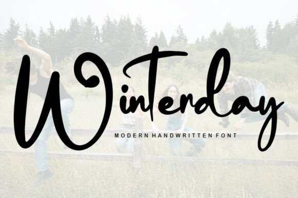 Winterday: Discover an Elegant, Flowing Handwritten Font